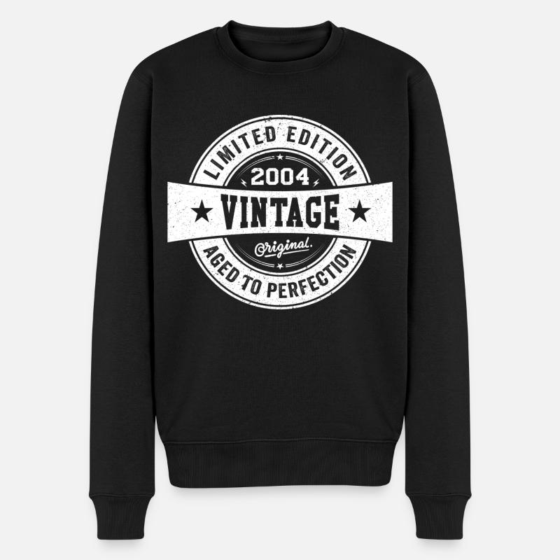 Rétro 2004 Anniversaire 2004 Cadeau 2004 Vintage - Pull Premium bio Homme - noir