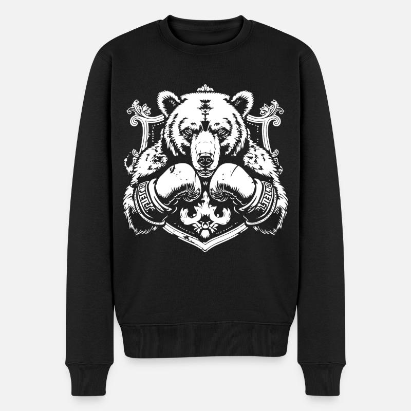 Grizzly Bear Boxer Fighter - Pull Premium bio Homme - noir
