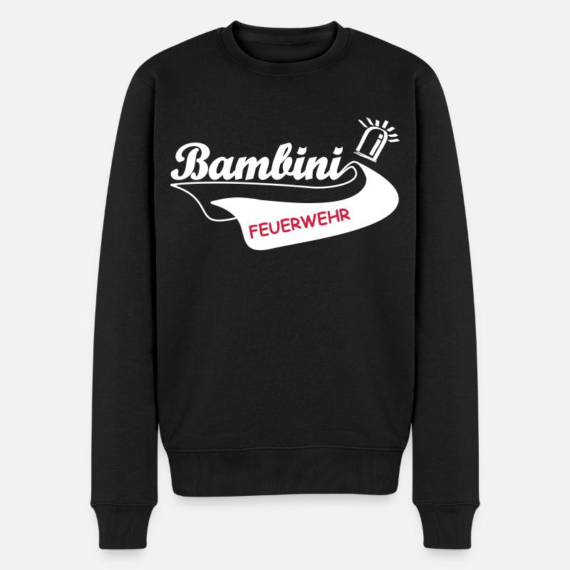Bambini Feuerwehr - Männer Premium Bio Pullover - Schwarz