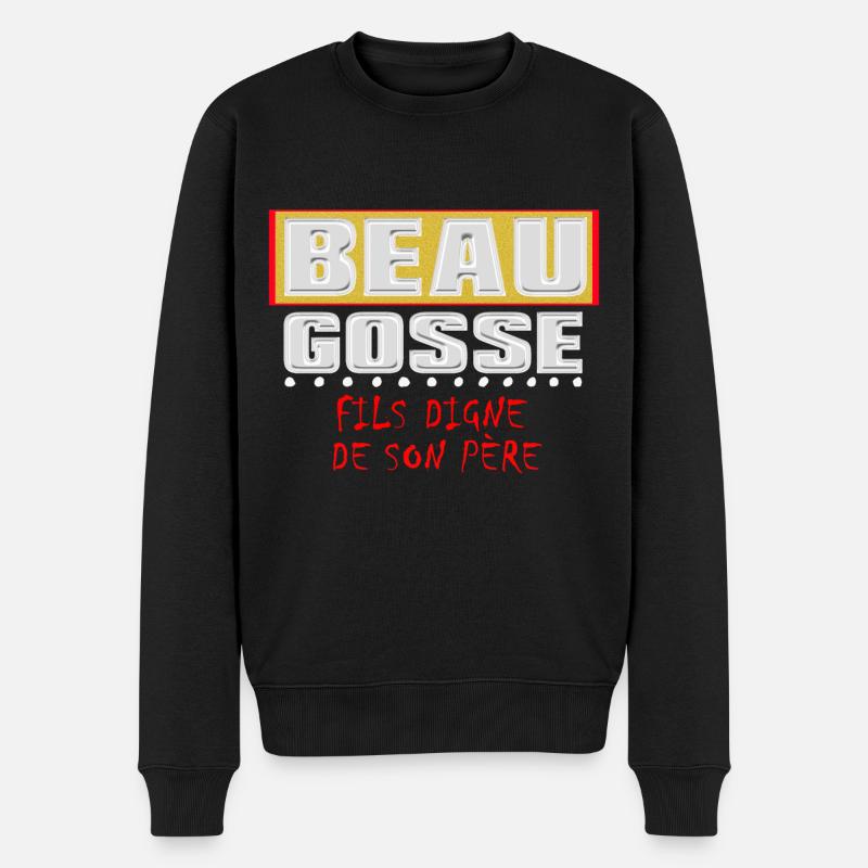 Beau gosse - Pull Premium bio Homme - noir