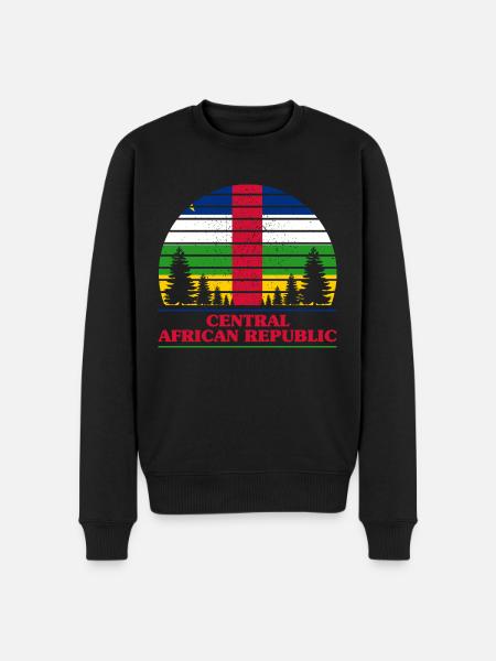 Central African Republic - Men's Premium Organic Jumper - black