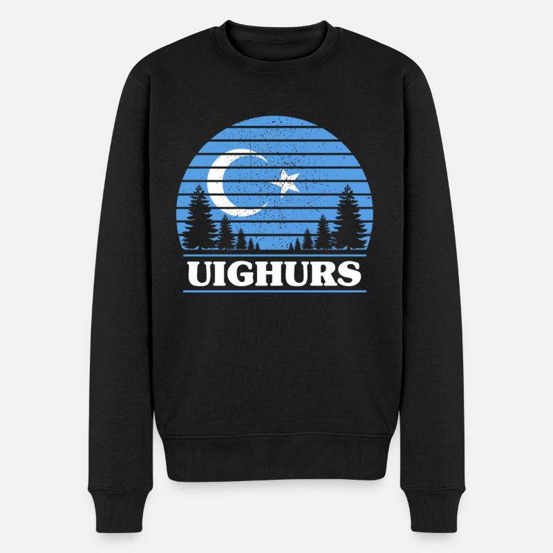 Ouïghours - Pull Premium bio Homme - noir