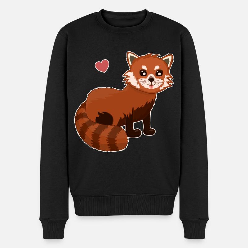 Roter Panda Panda Roux - Pull Premium bio Homme - noir