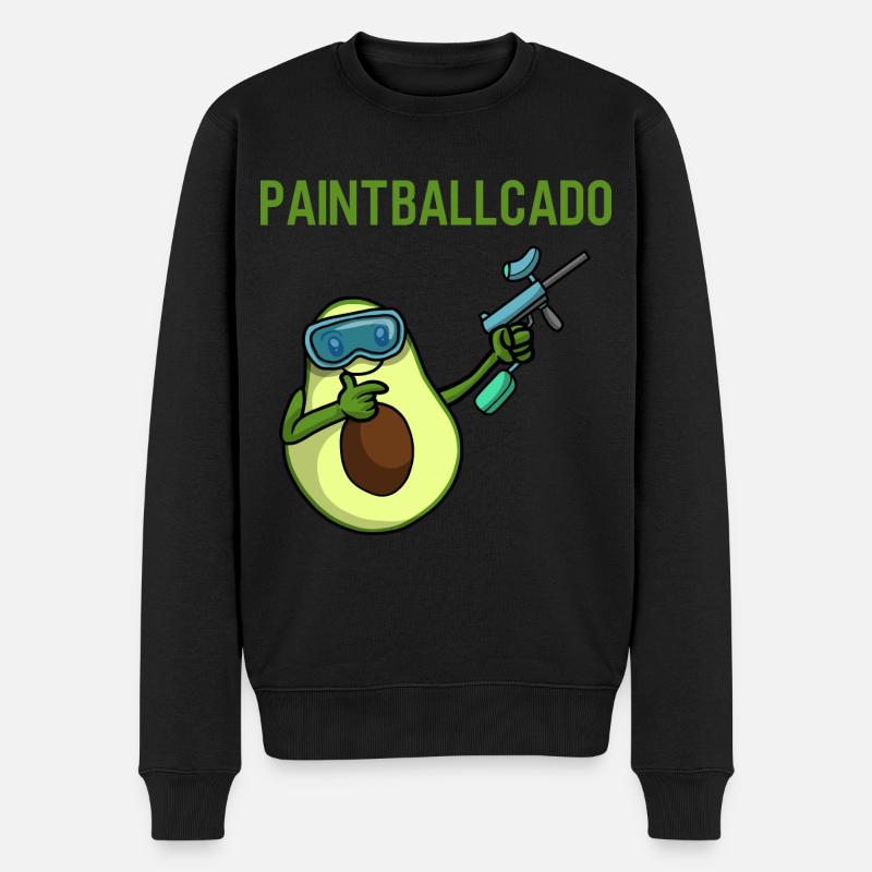 Paintball - Männer Premium Bio Pullover - Schwarz