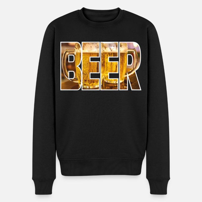 Bier à bière - Pull Premium bio Homme - noir