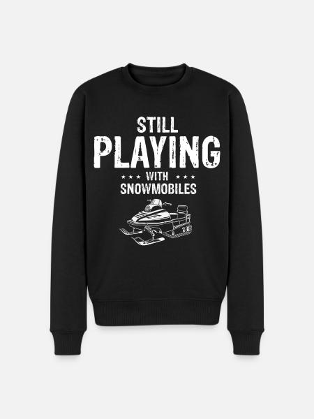 Snowmobiler and Skidoo Design - Men's Premium Organic Jumper - black