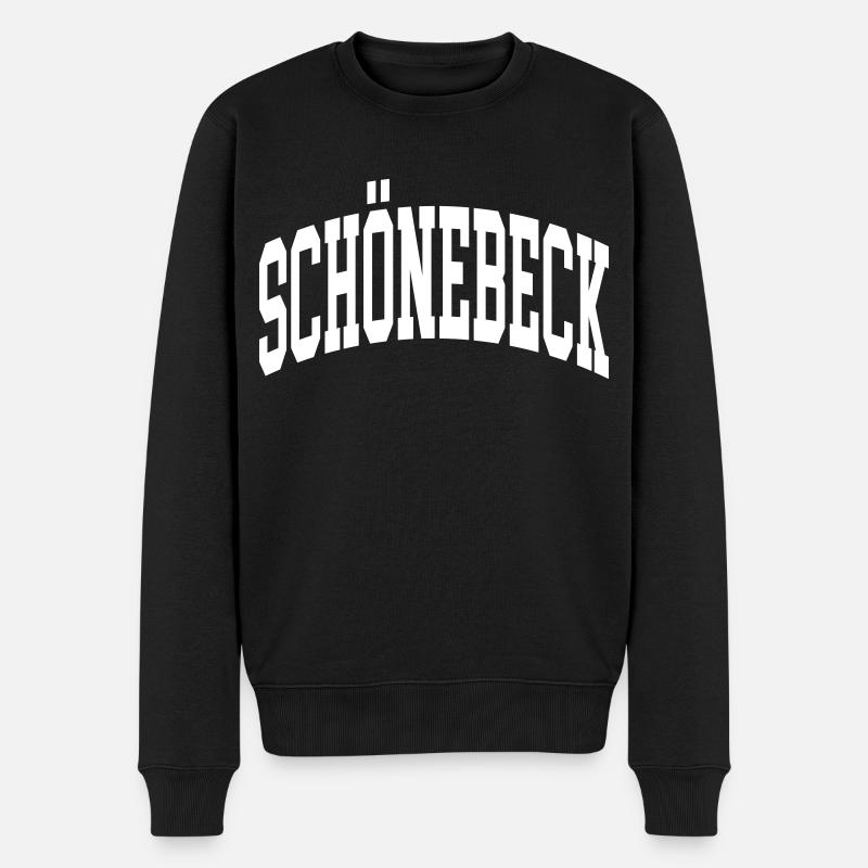Schönebeck - Männer Premium Bio Pullover - Schwarz