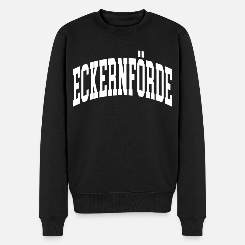 Eckernförde - Männer Premium Bio Pullover - Schwarz