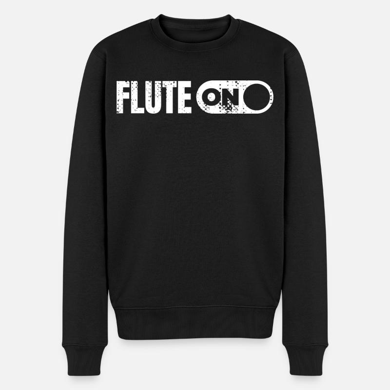 Musique de flûte - Pull Premium bio Homme - noir