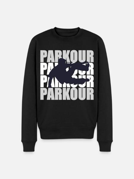 Parkour - Men's Premium Organic Jumper - black