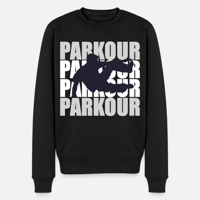 Le parkour - Pull Premium bio Homme - noir