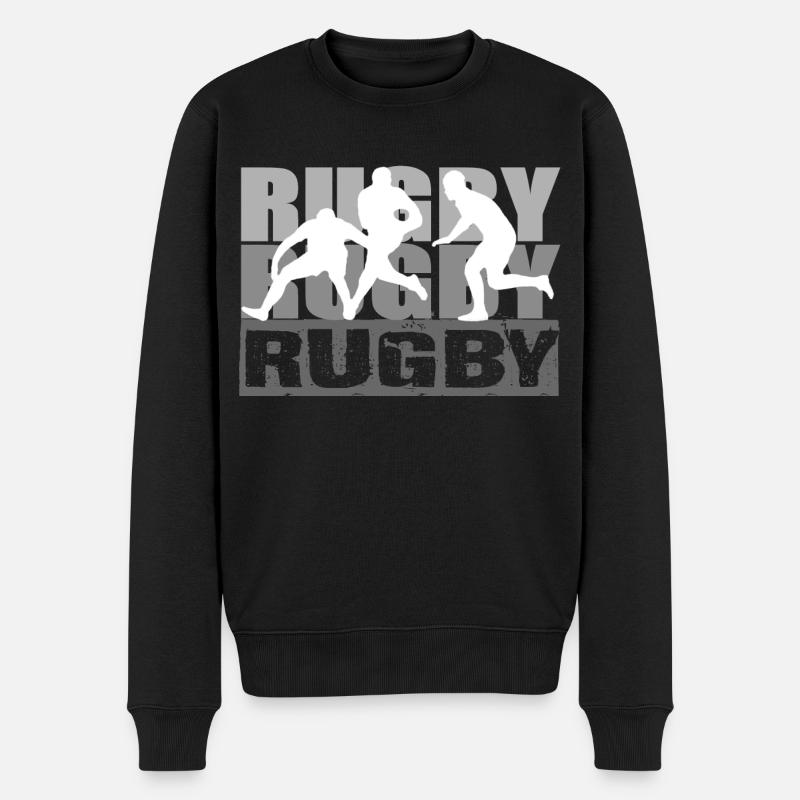 Rugby - Pull Premium bio Homme - noir