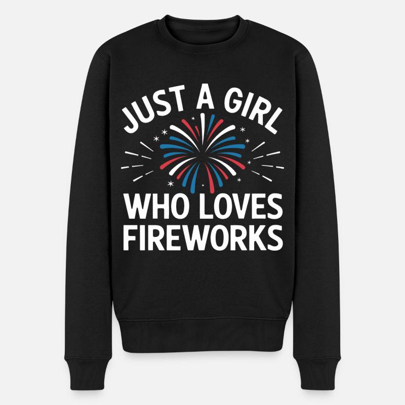 Pyrotechnie Feux d’artifice Pyrotechnie - Pull Premium bio Homme - noir