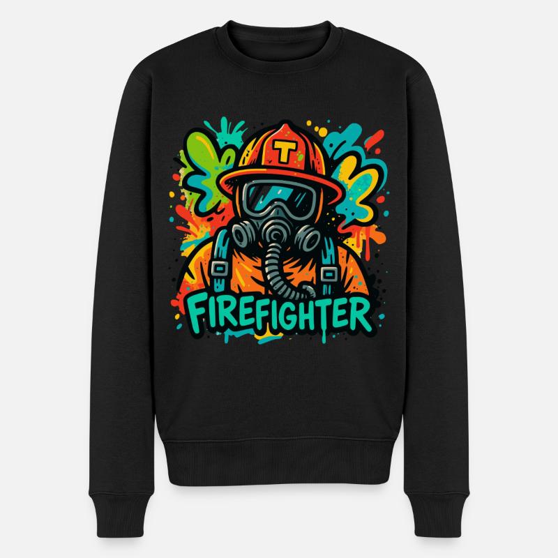 Code Red - Streetstyle Fire Unit - Männer Premium Bio Pullover - Schwarz