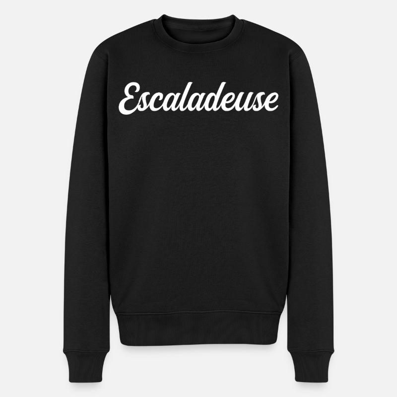 Escaladeuse - Pull Premium bio Homme - noir