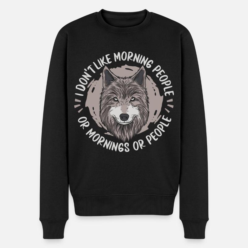 Loup - Pull Premium bio Homme - noir