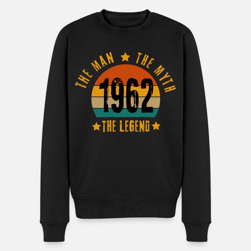 LA LÉGENDE 1962 - Pull Premium bio Homme - noir