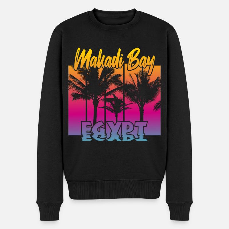 Makadi Bay Egypt - Männer Premium Bio Pullover - Schwarz
