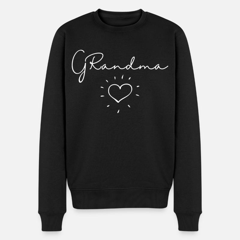Grand-mère. Cadeau de grand-mère - Pull Premium bio Homme - noir