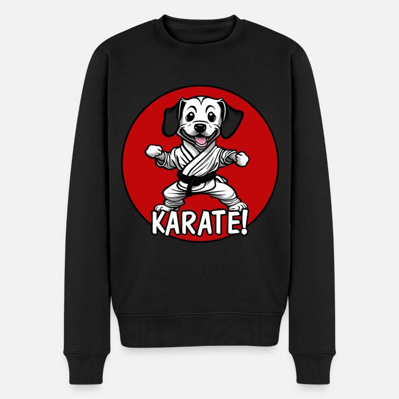 Chien de Karaté - Pull Premium bio Homme - noir