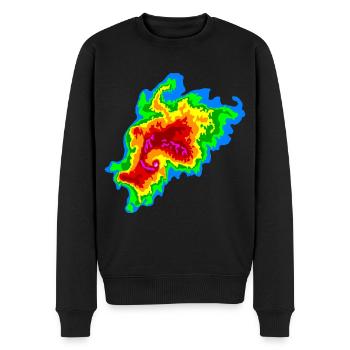 Joplin Superzelle, Tornado, Radar, Sturmjäger - Männer Premium Bio Pullover - Schwarz - Vorne - Nico (187cm)