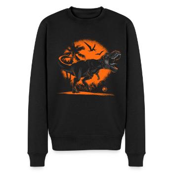 Jurassic World Indominus Rex Roars - Men's Premium Organic Jumper - black - Front - Nico (187cm)