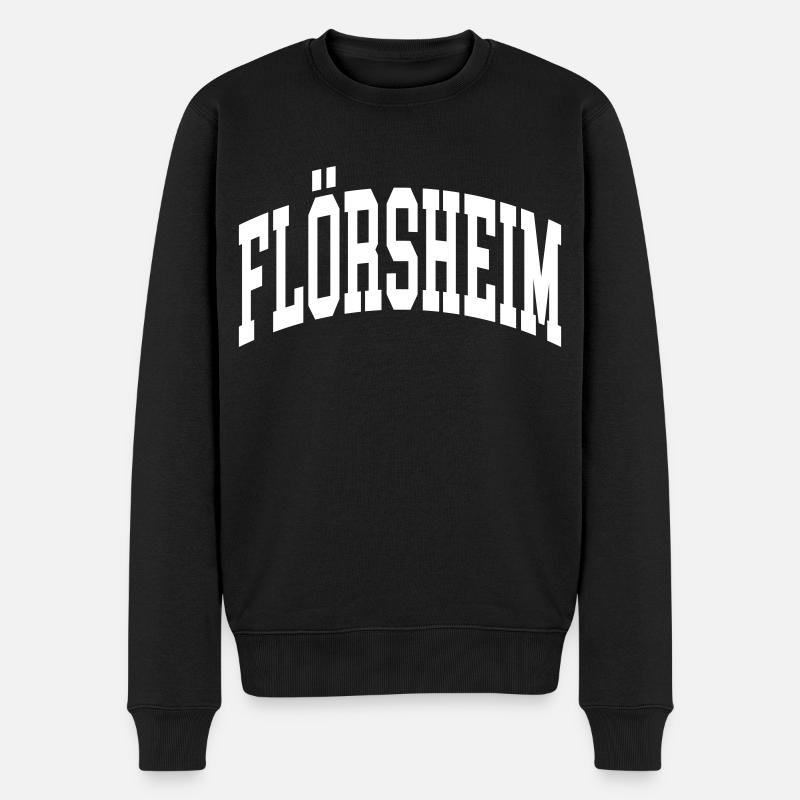 Flörsheim - Männer Premium Bio Pullover - Schwarz