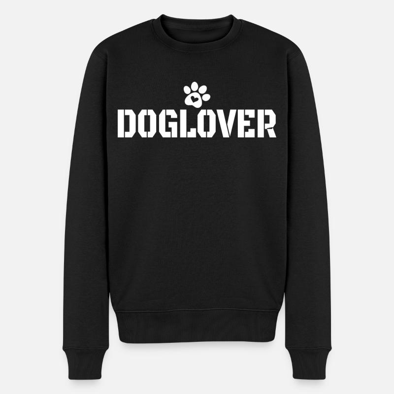 Hundeliebhaber - Männer Premium Bio Pullover - Schwarz