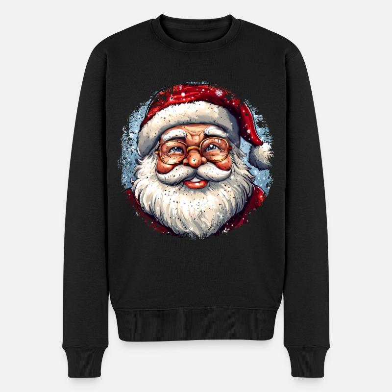 Noël / Père Noël - Pull Premium bio Homme - noir