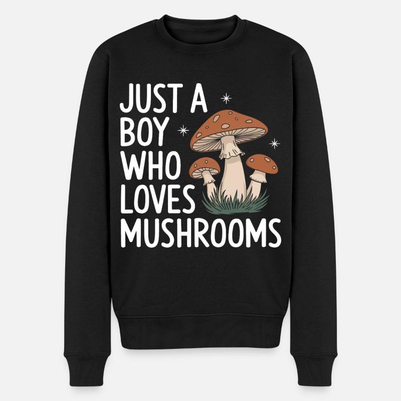 Champignons Champignons Champignon Champignon - Pull Premium bio Homme - noir