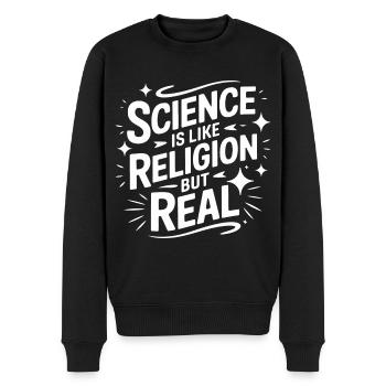 Atheismus Atheist Anti-Religion Agnostiker - Männer Premium Bio Pullover - Schwarz - Vorne - Nico (187cm)