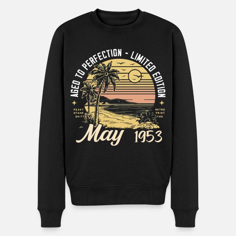Legendär seit Mai 1953, May 1953 - Männer Premium Bio Pullover - Schwarz
