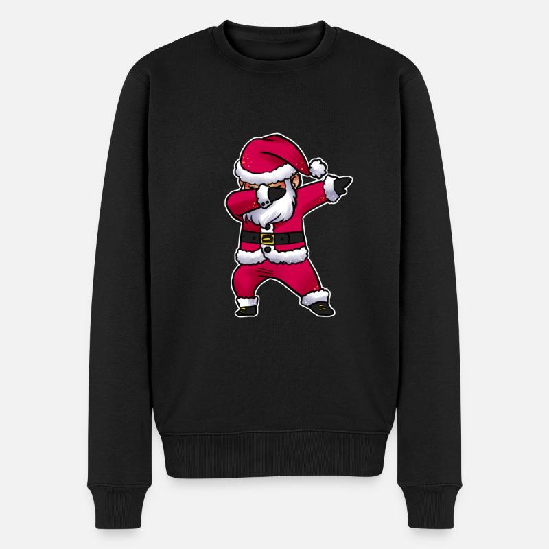 Noël Père Noël Nicolas cool dabbing - Pull Premium bio Homme - noir
