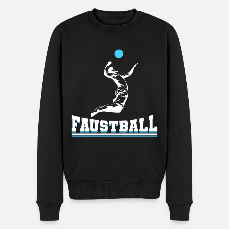 Faustball Fistball Sport - Männer Premium Bio Pullover - Schwarz
