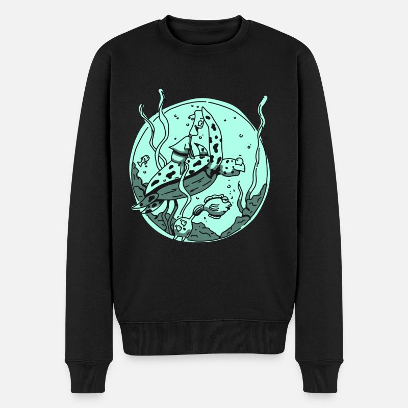 Beste Freunde - Männer Premium Bio Pullover - Schwarz