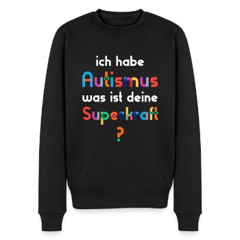Autismus Autist - Männer Premium Bio Pullover - Schwarz - Vorne - Nico (187cm)