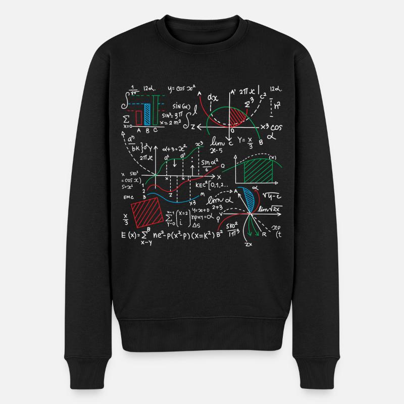 Math equation lover math - Men's Premium Organic Jumper - black