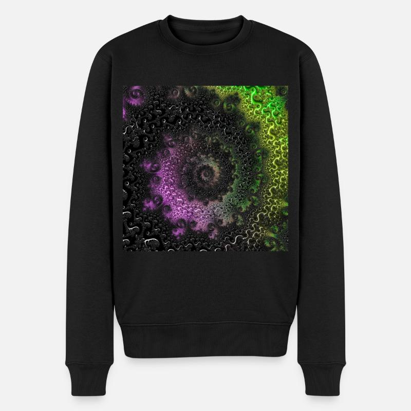 Fractale # 65_2 Quantité de Mandelbrot - Pull Premium bio Homme - noir