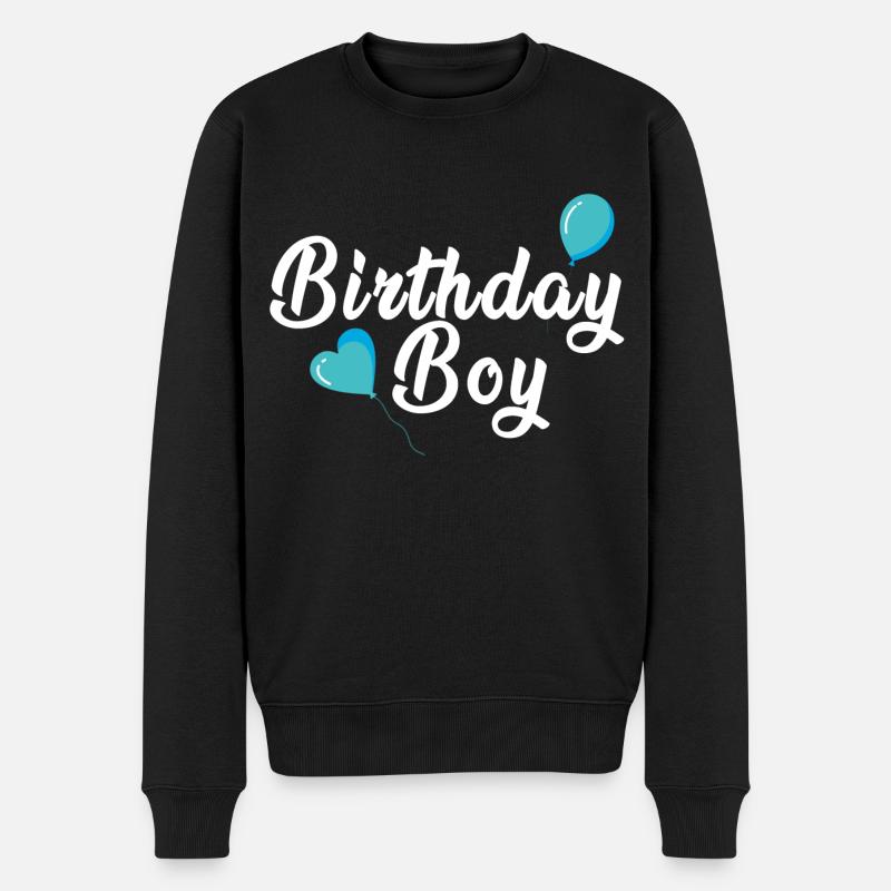 Birthday Boy | Geburtstag Junge Jungs Mann Männer - Männer Premium Bio Pullover - Schwarz