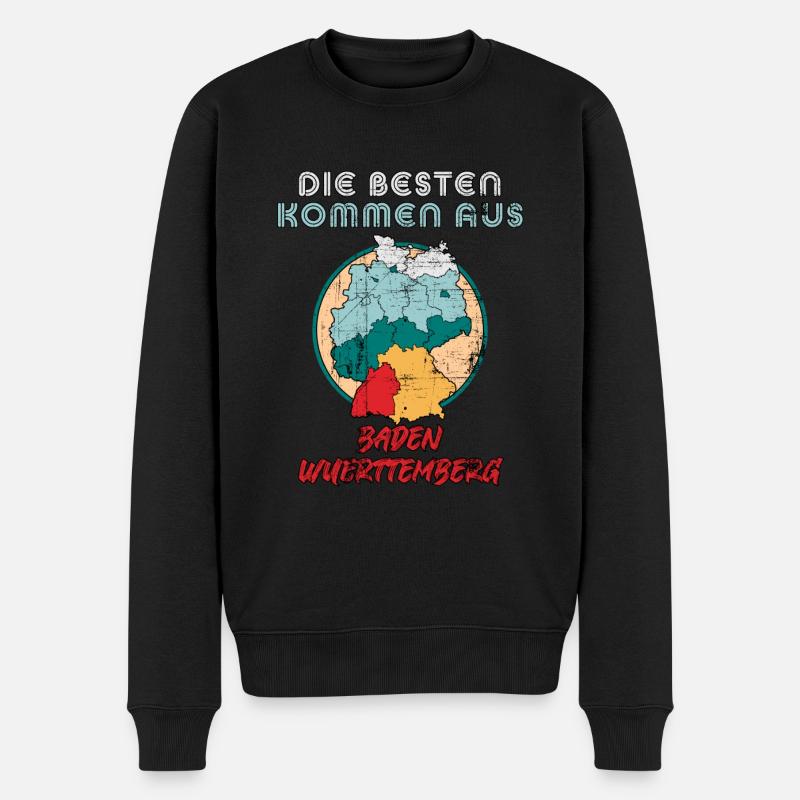 Die Besten kommen aus Baden Württemberg - Männer Premium Bio Pullover - Schwarz