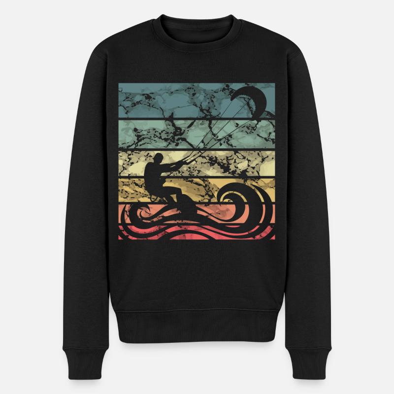 Retro Kitesurf - Pull Premium bio Homme - noir