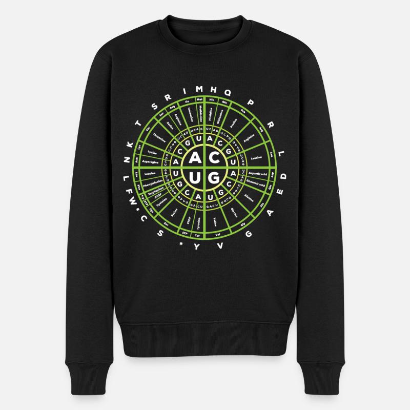 Code génétique Biologie - Pull Premium bio Homme - noir