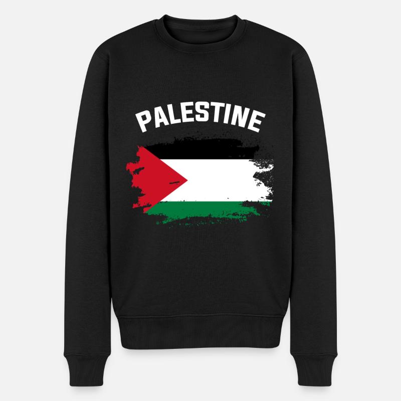 Palestine - Pull Premium bio Homme - noir