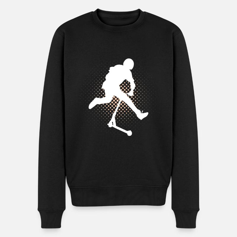 Freestyle-Roller - Männer Premium Bio Pullover - Schwarz