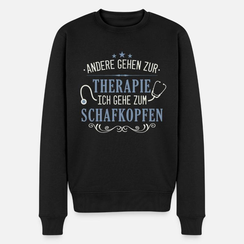 Schafkopfen Schafkopf Kartenspiel Spielkarten - Männer Premium Bio Pullover - Schwarz