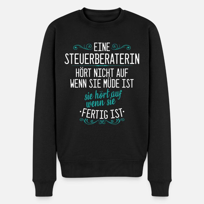 Steuerberaterin Steuer Steuerberatung Beruf Spruch - Männer Premium Bio Pullover - Schwarz
