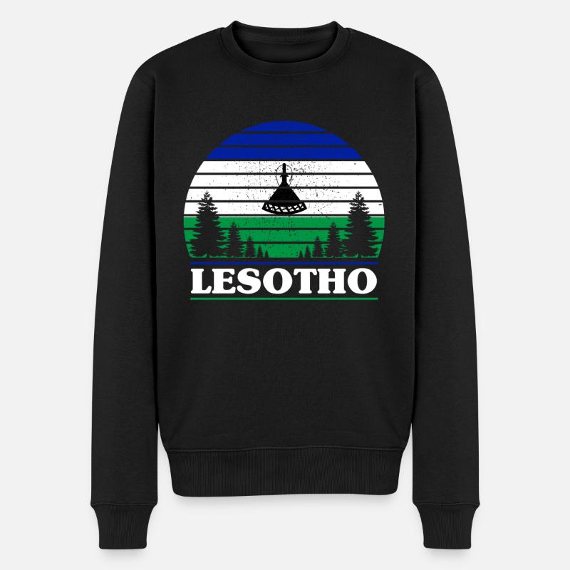 Lesotho - Pull Premium bio Homme - noir