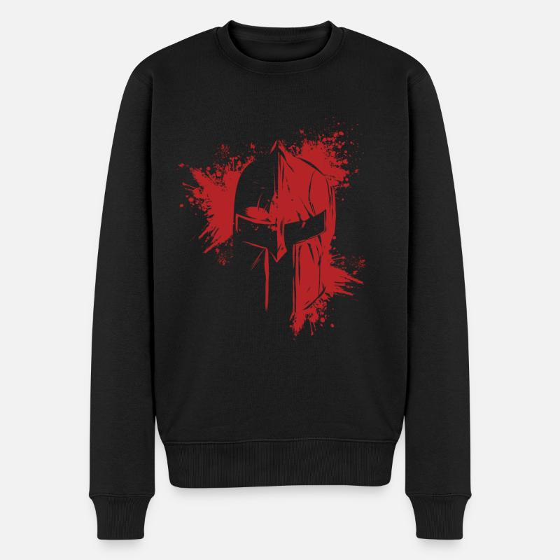 Kreuzritter Tempelritter Deus Vult Ritter Templer - Männer Premium Bio Pullover - Schwarz
