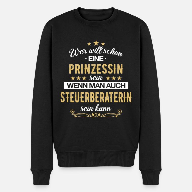 Steuerberaterin Steuer Steuerberatung Beruf Spruch - Männer Premium Bio Pullover - Schwarz