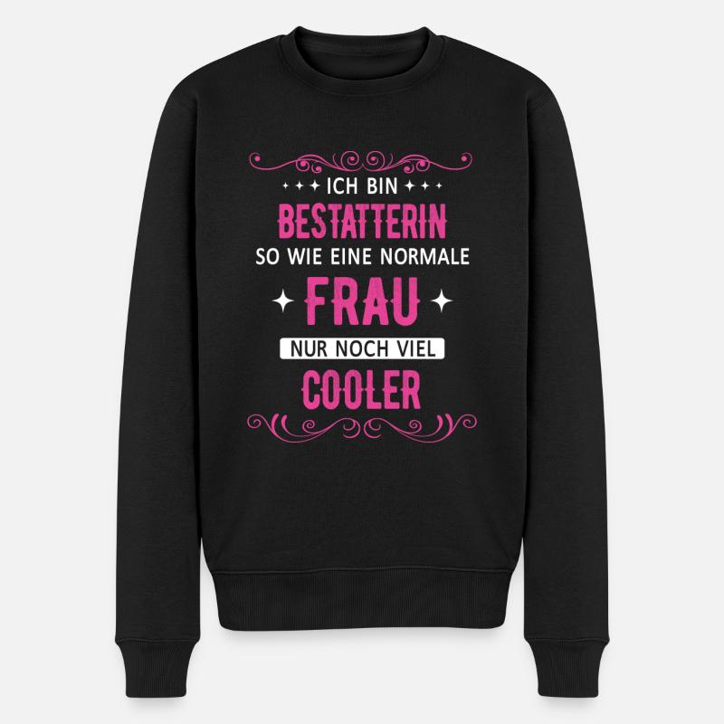 Bestatter Bestatterin Bestatten Beruf Spruch - Männer Premium Bio Pullover - Schwarz